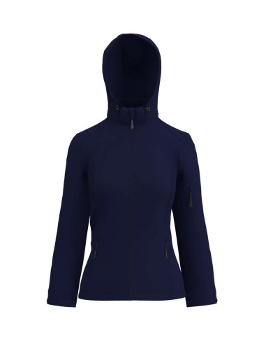 LEE-LE821-WOMEN’S 3-LAYER DETACHABLE HOODED SOFTSHELL JACKET