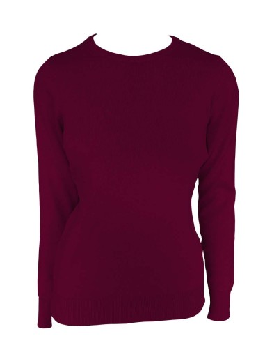 LEE-LE901-WOMEN’S CREW NECK FINE GAUGE COTTON PULLOVER