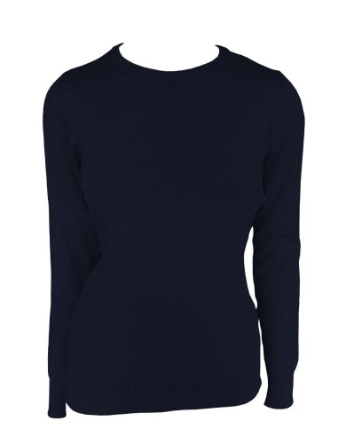 LEE-LE901-WOMEN’S CREW NECK FINE GAUGE COTTON PULLOVER