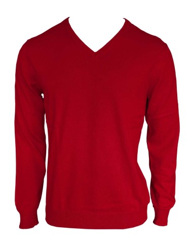 LEE-LE950-MEN’S V-NECK FINE GAUGE COTTON PULLOVER