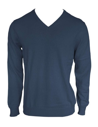 LEE-LE950-MEN’S V-NECK FINE GAUGE COTTON PULLOVER