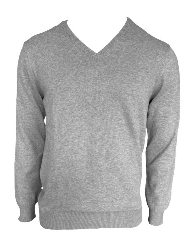 LEE-LE950-MEN’S V-NECK FINE GAUGE COTTON PULLOVER