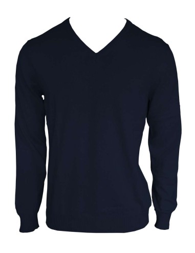LEE-LE950-MEN’S V-NECK FINE GAUGE COTTON PULLOVER
