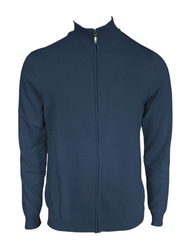 LEE-LE970-MEN’S FULL ZIP CARDIGAN FINE GAUGE COTTON