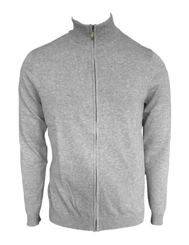 LEE-LE970-MEN’S FULL ZIP CARDIGAN FINE GAUGE COTTON