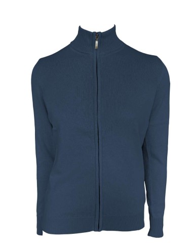 LEE-LE971-WOMEN’S FULL ZIP CARDIGAN FINE GAUGE COTTON