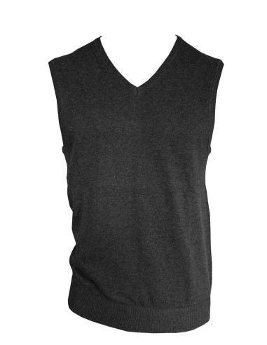 LEE-LE980-MEN’S V-NECK SLEEVELESS PULLOVER FINE GAUGE COTTON