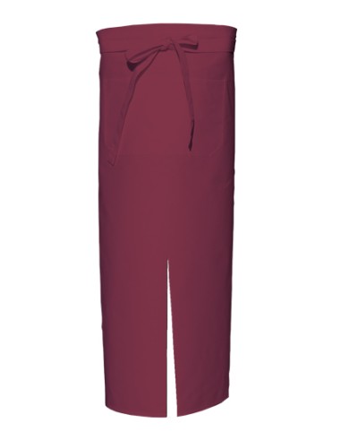 LIN-FS100100SPZ-Bistro Apron With Split And Front Pocket