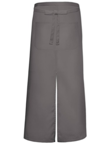 LIN-FS100100SPZ-Bistro Apron With Split And Front Pocket