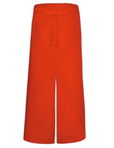 LIN-FS100100SPZ-Bistro Apron With Split And Front Pocket