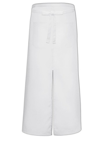LIN-FS100100SPZ-Bistro Apron With Split And Front Pocket