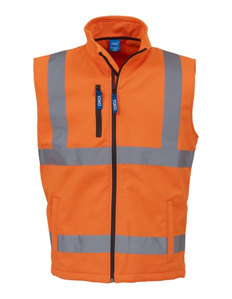 Y-HV006-Hi-Vis Softshell Gilet