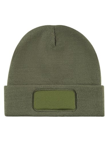 LME-1451-Knitted Hat With Patch