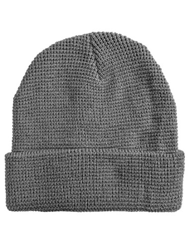 LME-1463-Knitted Beanie Waffle Look