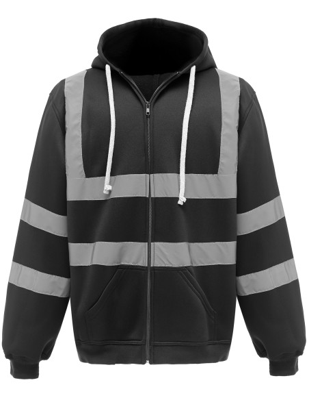 Y-HVK07-Hi-Vis Zip Hoodie
