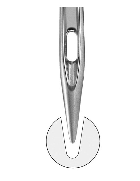 MAE-021075HR-Needles 75 With Half Round Needle Point (100 pcs)