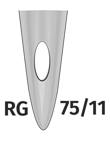 MAE-024075RG-Needles 75 With Semicircular Point For PR Machines (50 pieces)