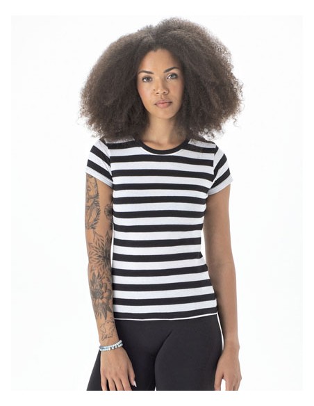 MAN-M110S-Womens Stripy T