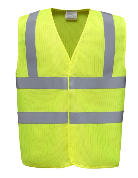 Y-HVW100ASFR-Hi-Vis Anti-Static Flame Retardant Waistcoat