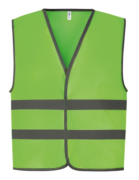 Y-HVW102CH-Gilet haute visibilité à 2 bandes et bordure réfléchissante pour enfants (HVW102CH)