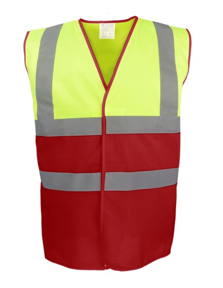 Y-YK107-Gilet bicolore haute visibilité (HVW122)