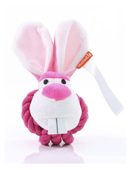 MBW-M170021-MiniFeet® Dog Toy Knotted Animal Rabbit