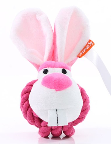 MBW-M170021-MiniFeet® Dog Toy Knotted Animal Rabbit