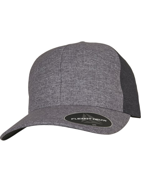 Y-YP194-Casquette Flexfit Delta® carbone bicolore (180T)