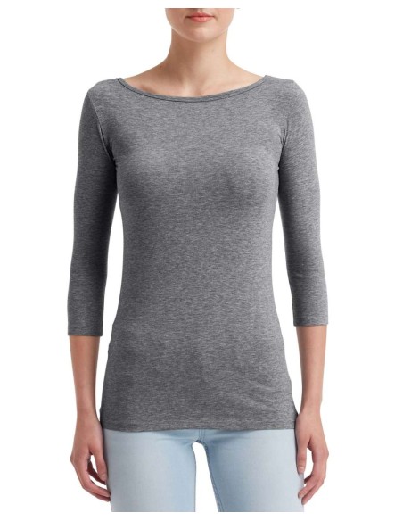 A-ANL2455-WOMEN'S STRETCH 3/4 SLEEVE TEE