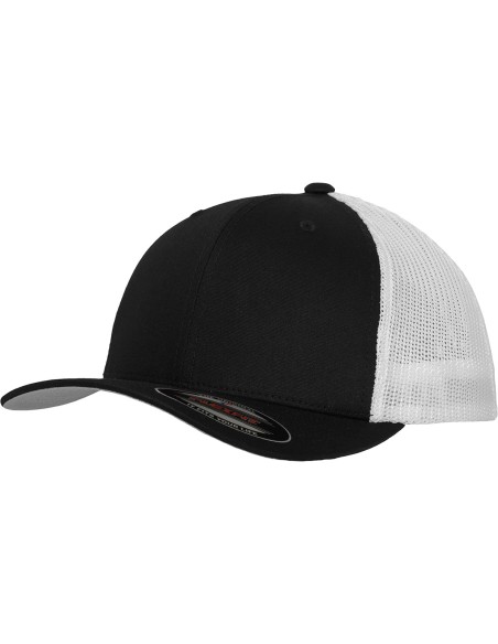 Y-YP232-Casquette de camionneur Flexfit en mesh bicolore (6511T)