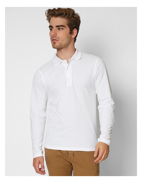 NAH-K7LongMen-Mens Polo Long Sleeve