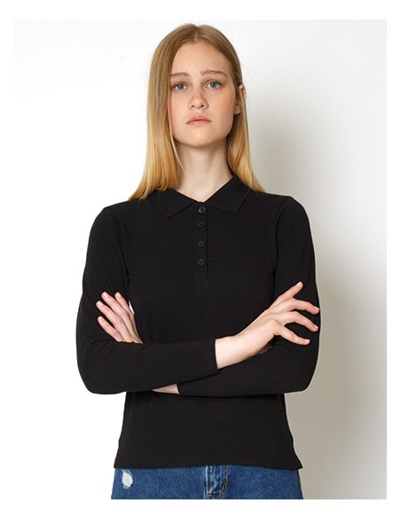 NAH-K7LongWoman-Womens Polo Long Sleeve