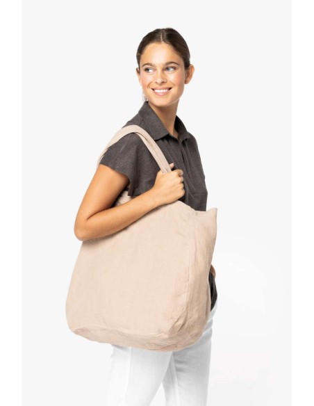 NAT-NS122-ECO-FRIENDLY LINEN SHOPPING BAG