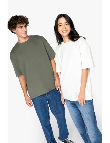 NAT-NS308-UNISEX ECO-FRIENDLY OVERSIZED FRENCH TERRY T-SHIRT