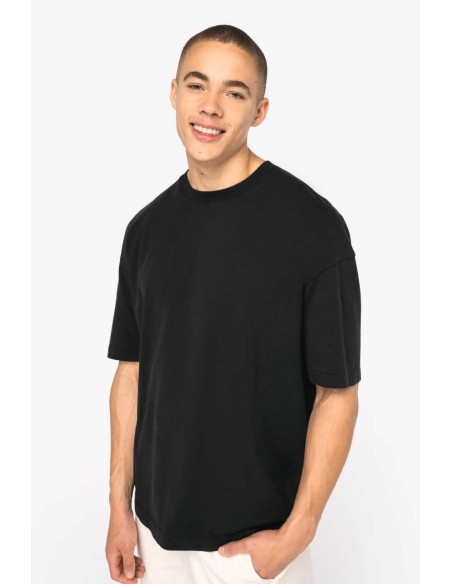 NAT-NS326-MEN'S WASHED EFFECT OVERSIZED T-SHIRT