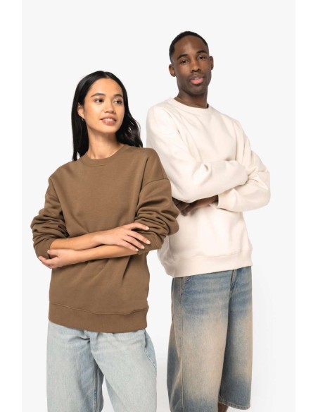 NAT-NS407-UNISEX ECO-FRIENDLY OVERSIZED CREW NECK SWEATSHIRT