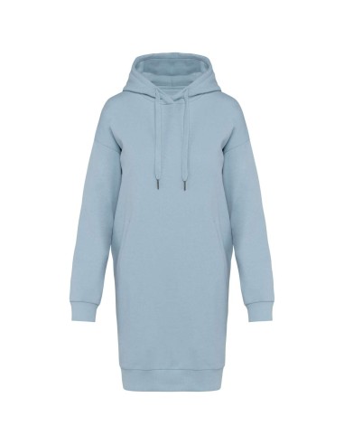 NAT-NS5005-LADIES' ECO-FRIENDLY HOODED SWEATSHIRT DRESS