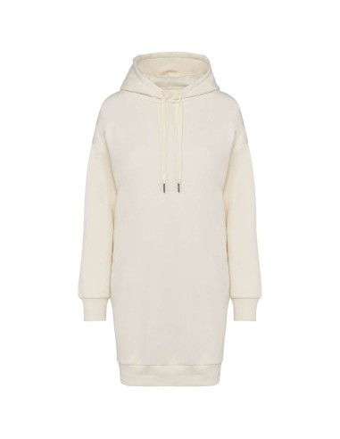 NAT-NS5005-LADIES' ECO-FRIENDLY HOODED SWEATSHIRT DRESS