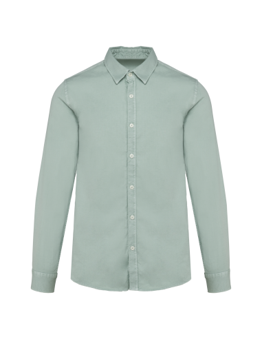 NAT-NS502-MEN'S WASHED SHIRT