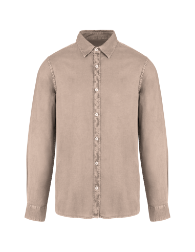 NAT-NS502-MEN'S WASHED SHIRT