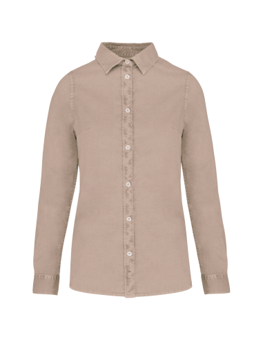 NAT-NS503-LADIES' WASHED SHIRT