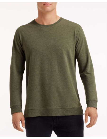 A-AN73000-UNISEX LIGHT TERRY CREW