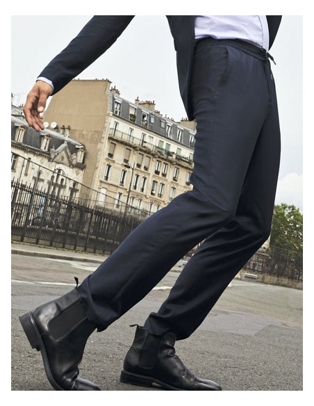 NEO-03778-Mens Elasticated Waist Suit Trousers Germain