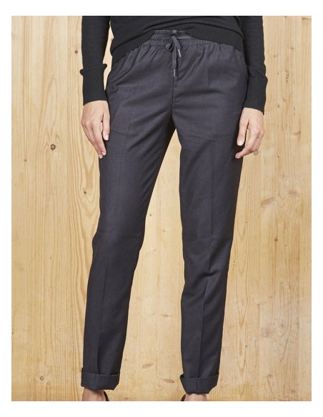 NEO-03779-Womens Elasticated Waist Suit Trousers Germain
