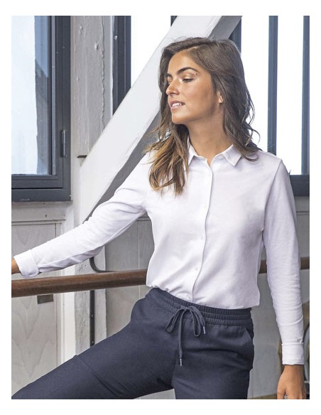 NEO-03791-Womens Cotton Pique Shirt Basile