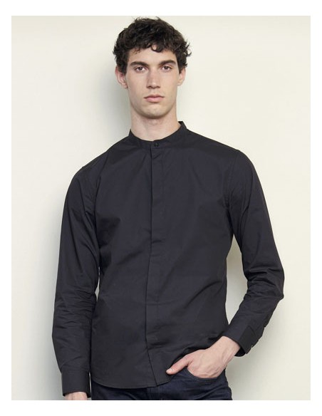 NEO-03792-Mens Mao Collar Shirt Bart