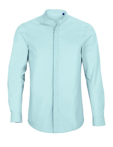 NEO-03792-Mens Mao Collar Shirt Bart
