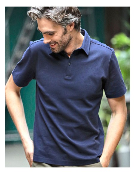 NEO-03933-Mens Mercerised Jersey Polo Shirt Relax Oscar