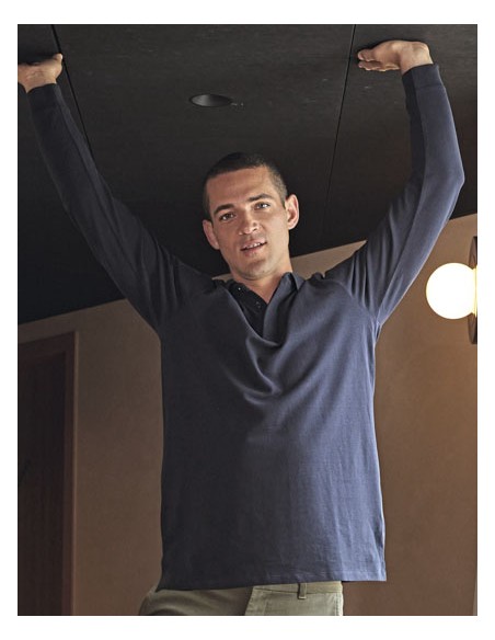 NEO-04396-Mens Long Sleeve Polo Shirt Owen