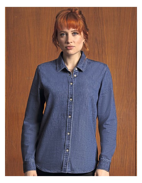 NEO-04797-Womens High-End Denim Shirt Bennett